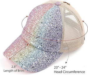 Gorra de Béisbol Ajustable con Pedrería Personalizada, Unisex, 100% Algodón, Estilo Hip Hop, con Piedras Brillantes - Product Image 6