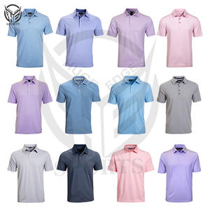 Alta calidad 100% PK-algodón de manga corta para hombre marca personalizada para polo con patrón sólido precio de fábrica tela de punto - Product Image 5