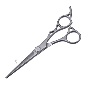 Ciseaux de coiffure professionnels en acier inoxydable, ciseaux à effiler droits faits à la main, logo personnalisé pour salon de coiffure (sm) - Product Image 1