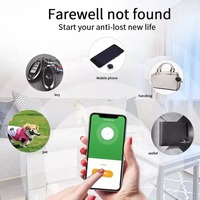 QC PT02 Mini rastreador portátil inalámbrico de fábrica Etiqueta de seguimiento Buscador de llaves inteligente Dispositivo antipérdida de vida inteligente Localizador de mascotas GPS Blu