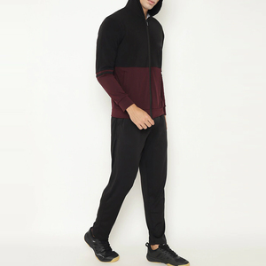 Couleur personnalisée hommes survêtement coupe ajustée à capuche et pantalon de jogging ensemble coton polyester tissu sportswear OEM ODM bas quantité minimale de commande - Product Image 4