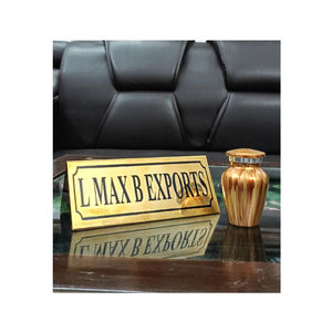 Suministros funerarios Urna para cenizas conmemorativas Acabado personalizado Urnas de cremación de recuerdo de aluminio/latón de estilo europeo/americano - Product Image 1