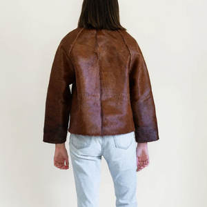 Chaqueta de Cuero Vacuno para Mujer, Resistente, Tejida para Invierno, Impermeable, Transpirable, de la Mejor Calidad - Product Image 2