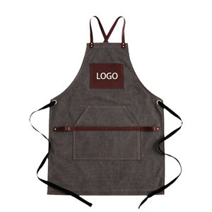 OEM Custom Adjustable Durable Cotton Split Leg <b>Pottery</b> <b>Apron</b> Sleeveless Bib for Artists' Cooling Use - Product Image 3