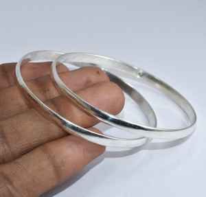 Bracelet de taille réglable en argent sterling 925 naturel uni fait à la main pour les femmes personnalisées - Product Image 4