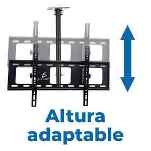 Supporto TV Inclinabile e Orientabile 26-55 Pollici, Montaggio a Soffitto in Acciaio per TV Plasma e LCD, Confezionato - Product Image 5