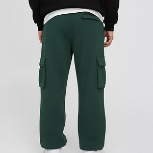 Pantalones Joggers de Hombre de Pierna Ancha con Bolsillos Laterales Personalizados de Alta Calidad, Color Sólido, Estilo Holgado y Acampanado - Product Image 5