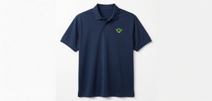 Polo blanc brodé sur mesure pour homme, uniforme de golf, tissu respirant, manches courtes, tenue décontractée professionnelle, vêtements d'entreprise - Product Image 6