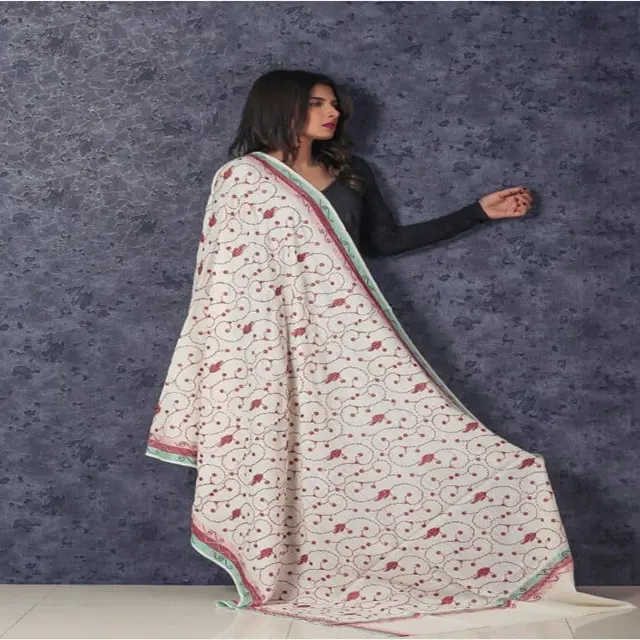 ladies Pashmina Shawl _ Winter shawls Beautiful embroidered Pashmina Shawl