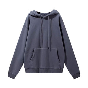 Oversized <b>Hoodie</b> for Men <b>Trendy</b> Washed Sweatshirt for Adult Loose Fit Cotton Pullover for Youth - Product Image 1