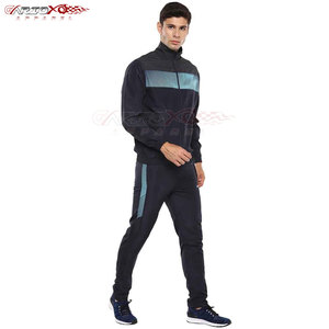 Two Piece Men <b>Tracksuit</b> With Soft <b>Polyester</b> Fabric And Sleek Design For Versatile Street Style Full Zip Men <b>Polyester</b> <b>Tracksuit</b> - Product Image 5