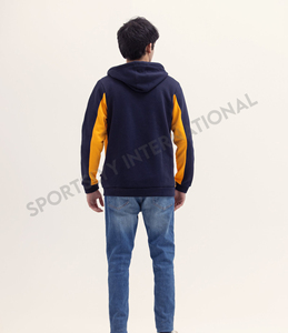 Sweat-shirts à capuche unisexes décontractés 100% coton, polaire d'hiver uni, streetwear brodé, service d'impression personnalisé OEM, teinture unie - Product Image 3