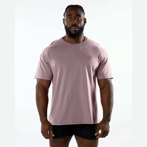Nueva camiseta de verano para hombre, camiseta sólida de moda 2023 para hombre, camiseta informal de algodón de manga corta de Hip Hop de gran tamaño para hombre, ropa de calle, camisetas - Product Image 1