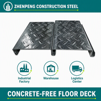 Plancher sec en acier galvanisé 200*40, durable, résistant au feu et à l'eau, pour les projets d'infrastructure au Qatar, acier non allié