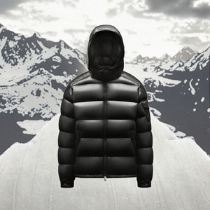 Winter Custom Logo Stylish Big Long <b>Puffer</b> Mens <b>Jacket</b> With Hood - Product Image 4