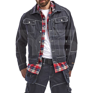 Recién llegado, chaqueta vaquera de moda para hombre, chaqueta para hombre con opción multicolor, método de tejido no tejido - Product Image 3