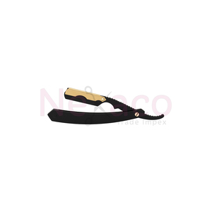 Or pivotant spécial noir pliant hommes rasage rasoir droit en acier inoxydable barbier rasoir porte-lame outils de rasage PL MH-5-23 - Product Image 1