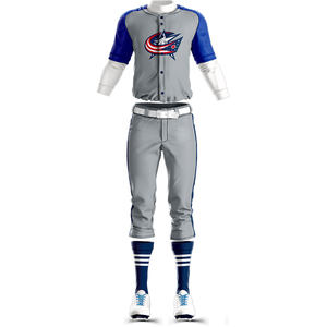 Vêtements de sport Uniformes de baseball à fines rayures Maillot de baseball de haute qualité Vente en gros Ensemble de strass de conception de sublimation de teinture complète - Product Image 2