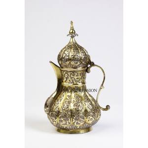 Elegant Brass Dallah Coffee Pot Stylish and Unique Arabic Serving <b>Tea</b> and Coffee Pots Most Demanded Products In Lowest Price - Product Image 3