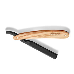Navaja de barbero de filo recto para hombre, para cortar y afeitar la barba, navaja de afeitar individual para hombre, fabricada por Pissco Pakistán - Product Image 5