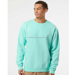 Impresión personalizada 100% de algodón de alta calidad sudaderas de lana de peso pesado de gran tamaño de los hombres de cuello redondo sudaderas - Product Image 4