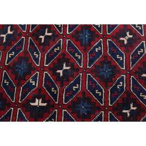 3.2x6 ft Rug, Turkish Vintage Accent Rug, <b>Red</b> <b>Wool</b> Rug - Product Image 5