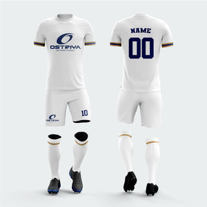 Uniforme de fútbol Deportivo transpirable de tamaño adulto con diseño y logotipo personalizados, uniforme de fútbol de alta calidad con servicio OEM - Product Image 1