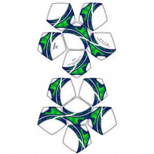 Ballon de football en cuir PU de haute qualité, 12 panneaux, tailles 4 et 5, logo personnalisé, matériau PVC pour entraînements et matchs, vente en gros d'usine - Product Image 2