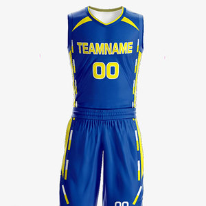 Maillot de basket-ball en maille réversible uniforme de basket-ball d'équipe vierge en gros - Product Image 5