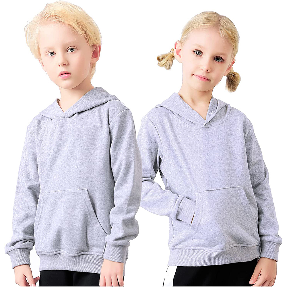 High Quality 100% Cotton Pullover Hoodie Sweatshirt Custom Logo Boy's Plain Design Winter Wear Baby Fleece Coat Hooded Collar