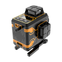 Niveau laser professionnel 4D à 16 lignes, auto-nivelant 360°, ligne croisée verte, outil de mesure pour la construction