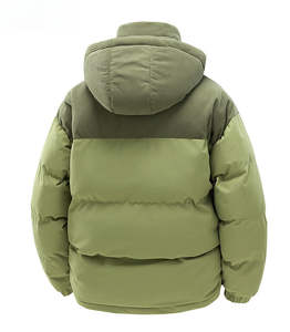 Men's Casual <b>Thin</b> Long Stand Collar Winter <b>Puffer</b> <b>Jackets</b> Warm High Street Style - Product Image 4
