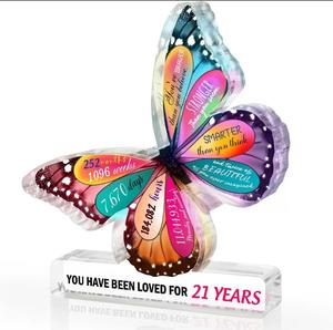 2025 Stunning Colorful Crystal Butterfly Figurines: High-Quality Paperweights Perfect for Festival Gifting - Product Image 5