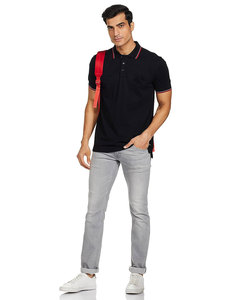 Logo personnalisé Tissu tricoté à manches courtes pour hommes Golf Athlétique Chemise à col utilisée quotidiennement Polo de tennis T-Shirt polo de golf à longue queue - Product Image 6
