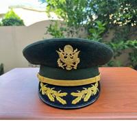 Chapeau tactique d'officier américain, badges personnalisés, chapeau d'uniforme de cérémonie, casquette à visière
