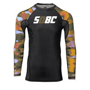 Camo Full Sleeve Rash Guard, Hot Sale Compression Shirt & Sports <b>Bjj</b> Rash Guard For <b>Bjj</b> - Product Image 1
