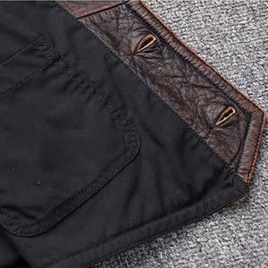 Gilet en cuir portable pour homme, gilet en cuir épais confortable, gilet en cuir professionnel à vendre - Product Image 5