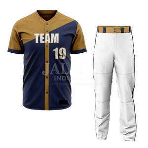 Uniforme de Béisbol Personalizado con su Nuevo Diseño, Uniforme de Béisbol de Alta Calidad con Diseño Personalizado en Venta - Product Image 1