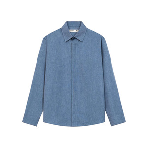 Camisa de Vestir de Lino Premium para Hombre TST 8185, Manga Larga, Botones Ocultos, Estilo Casual de Oficina, Antiarrugas, Verano - Product Image 3