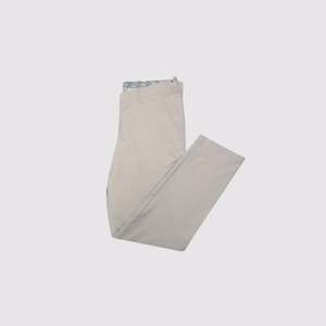 Pantalon de golf pour homme Handee en Spandex/Coton beige, coupe longue, avec braguette boutonnée, tissu tissé, teinture unie, design élégant, taille 4 - Product Image 2