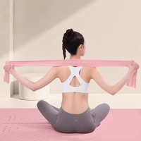Bande de yoga pour étirements et exercices dorsaux, cordes de yoga haute élasticité, longueur 1500 mm, logo personnalisé