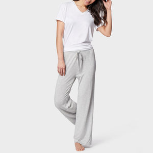 Vêtements de mode à jambe droite Pantalons de survêtement amples pour femmes OEM Pantalons de jogging pour femmes Pantalons de survêtement en coton polaire Pantalons de survêtement à jambe droite - Product Image 3