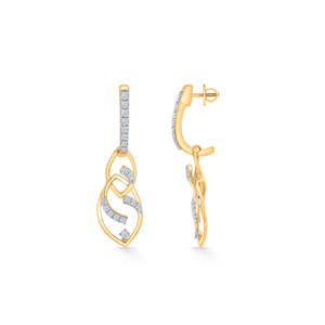 Boucles d'oreilles pendantes en perles dorées pour femmes - Bijoux de fête tendance de style religieux - Product Image 3
