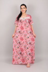 Vestido de noche largo de estilo moderno para mujer, ropa de dormir Sexy de algodón suave de secado rápido, transpirable, suave para todas las estaciones - Product Image 5