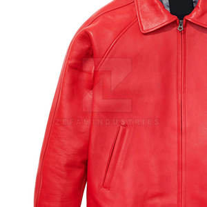 Blouson aviateur en cuir de haute qualité à la mode pour hommes 2025 meilleur design veste d'hiver pour hommes - Product Image 5
