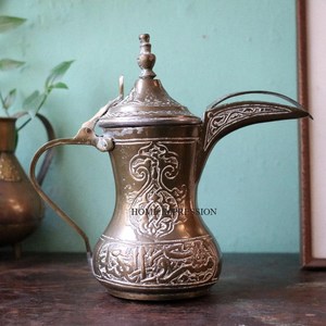 Cafetera Árabe Dallah Más Vendida, Hecha a Mano, Estilo Moderno, Ecológica, Tetera de Acero Inoxidable con Acabado Dorado para Cocina - Product Image 2