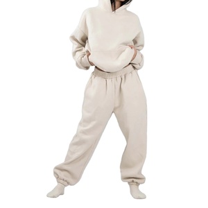 Alta calidad Heavyweight 500 Gsm Sudadera con capucha Venta al por mayor Trajes de sudor Unisex 100% de algodón y pantalones de chándal Sudadera con capucha Conjunto Hombres - Product Image 2