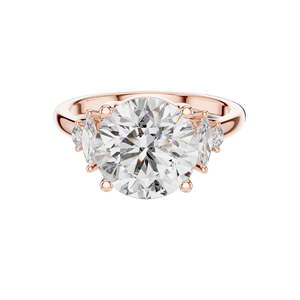 Anillo de Compromiso con Diamante de Laboratorio de 3.87 CT, con Piedras Laterales Marquise, Claridad VVS-VS EF, Oro de 18K, 14K, 10K y Plata 925 - Product Image 3