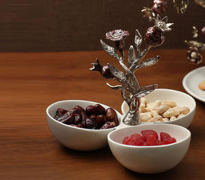 Bol génial pour la maison hôtel Restaurant ustensiles de cuisine Table décorative Design fleur couleur argent vaisselle Fruits légumes bols - Product Image 3