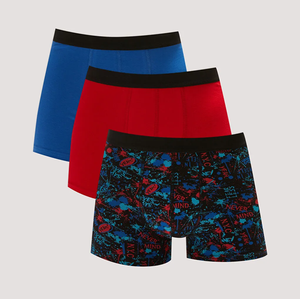 Venta al por mayor Boxers para hombres Ropa interior de algodón puro para hombres Calzoncillos bóxer cortos de gran tamaño para hombres - Product Image 3